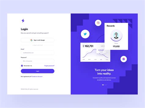 Dashboard login .